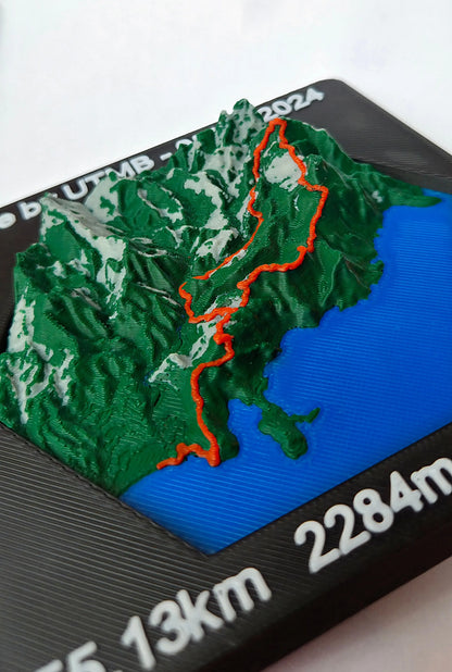 Médaille 3D personnalisée – Votre trace GPX en relief HooKy3D