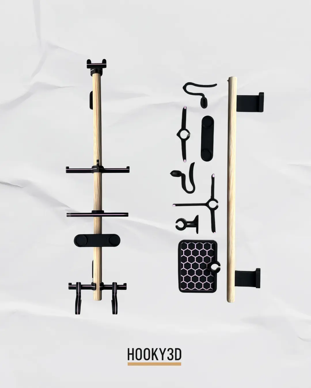 support mural accessoires vélo couleur personalisable HooKy3D