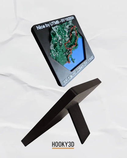 Médaille 3D personnalisée – Votre trace GPX en relief HooKy3D