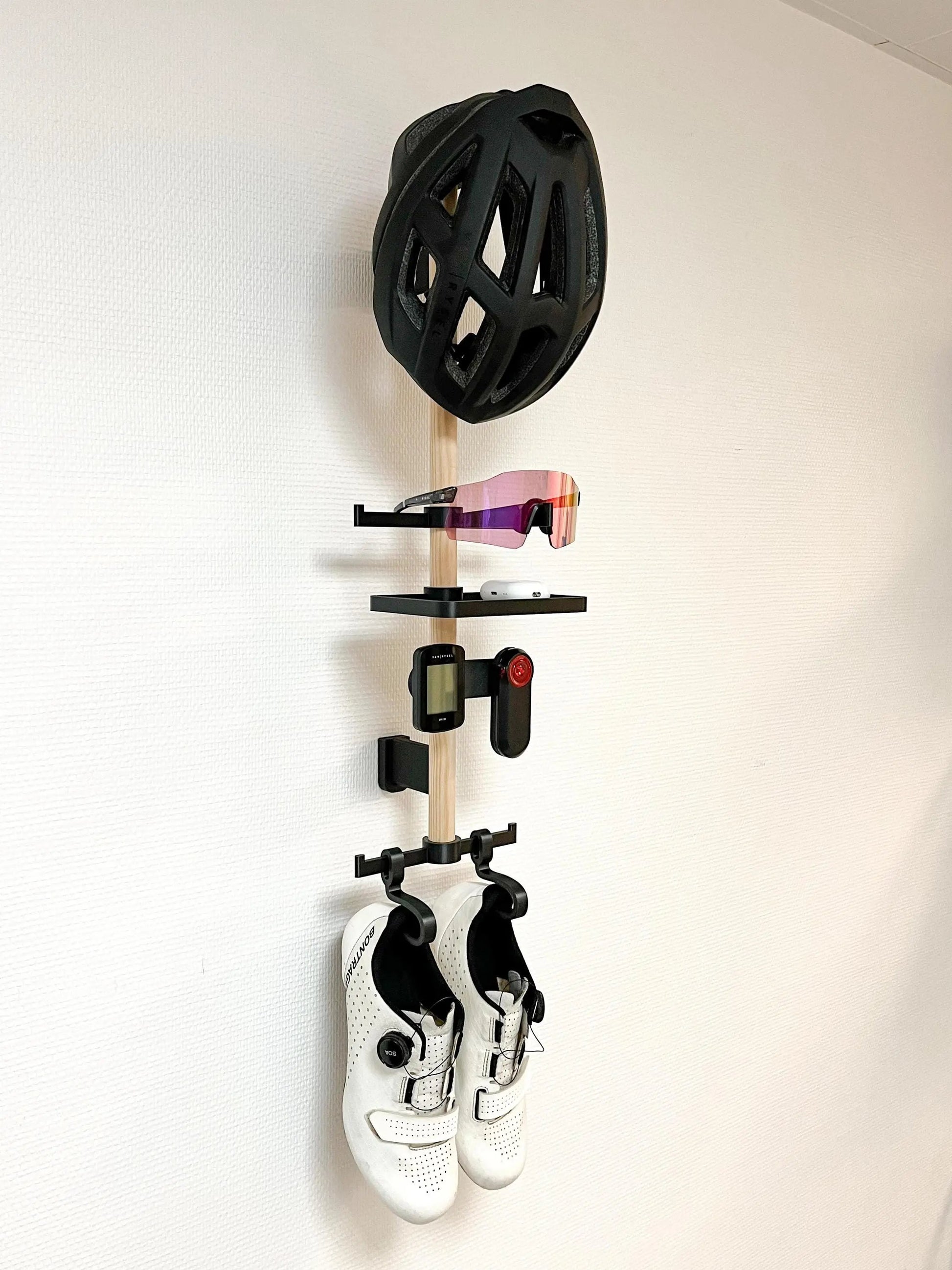 Support mural accessoires vélo Ma boutique