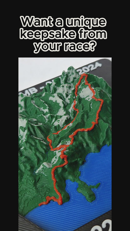 Médaille 3D personnalisée – Votre trace GPX en relief